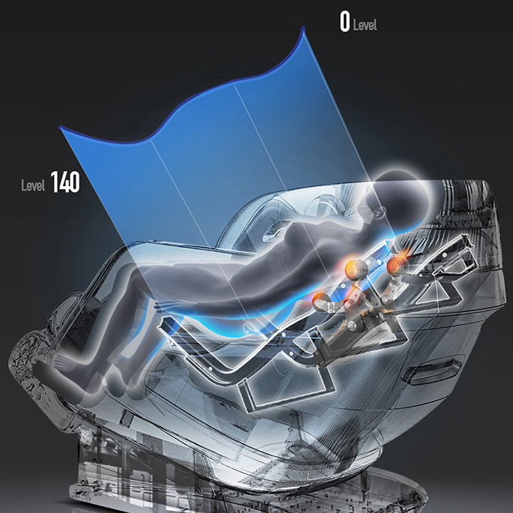 4D Massage Relaxation Monoana Tobetsa Armchair e nang le Heating System