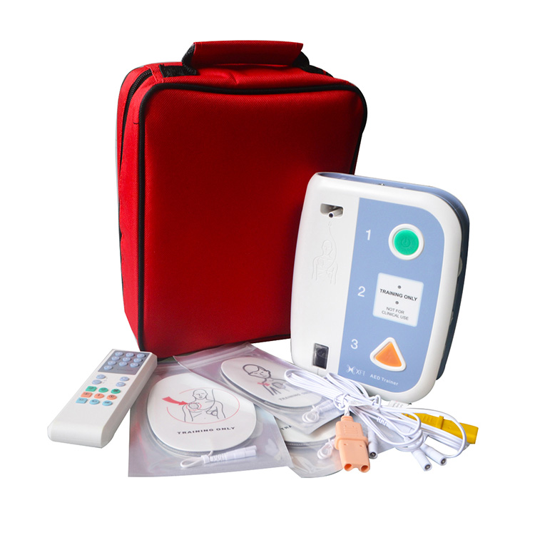 AED Trainer Automated External Defibrillator Ho Ruta Koetliso ea Thuso ea Pele bakeng sa Lisebelisoa tsa Thuto ea Lipuo Tse peli tsa Sekolo sa CPR