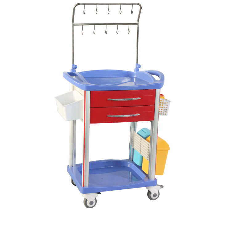 Thuso ea pele ea ABS Medicine Delivery Trolley